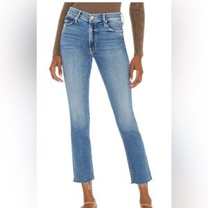 MOTHER Mid Rise Dazzler Ankle Fray size 27